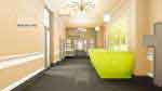Therapeutic institute interiors - Corridor with the nursing room - Color Variation 1